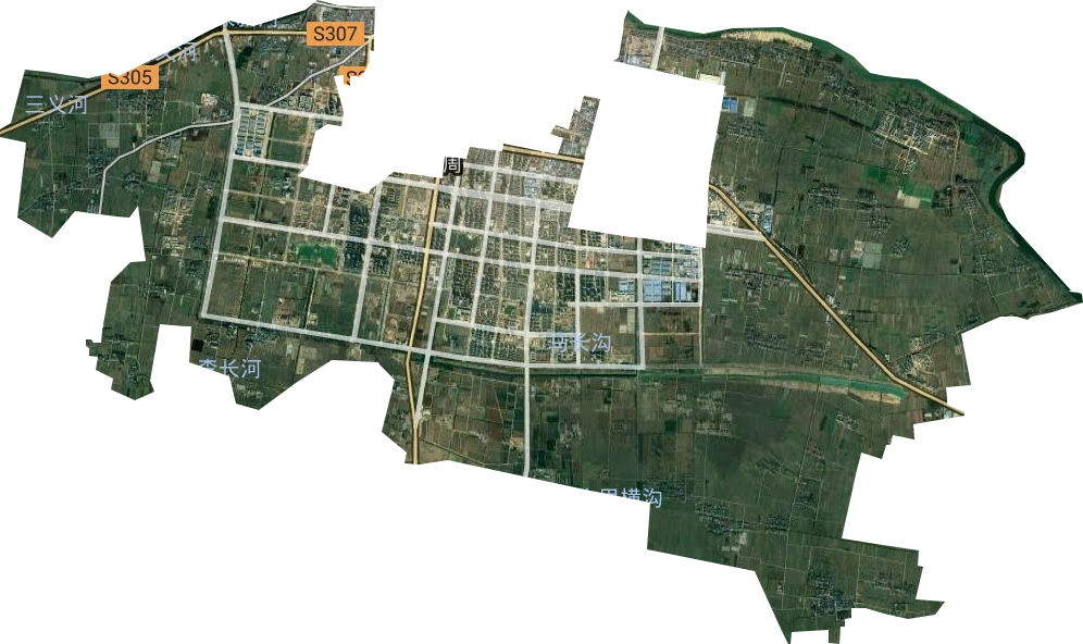 庄周办事处（乡级单位）卫星图