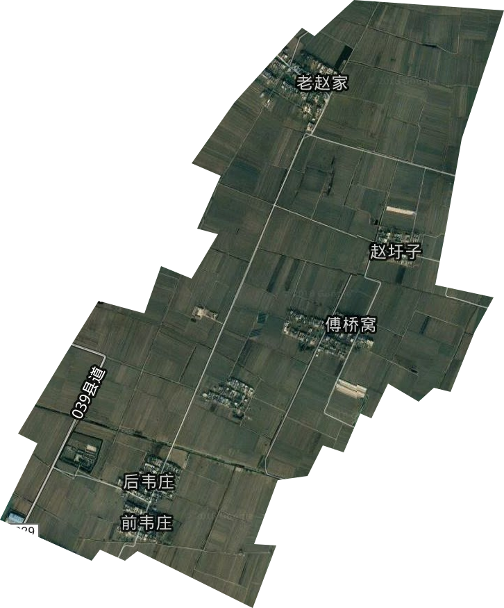 蒙城县农业委员会（镇级单位）直辖村级单位卫星图
