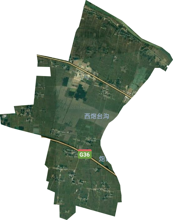 白杨林场卫星图