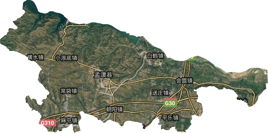 孟津县卫星图