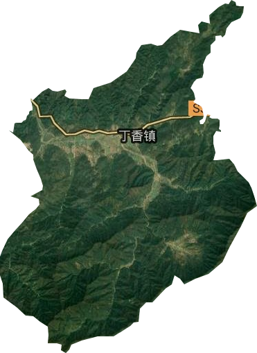丁香镇卫星图