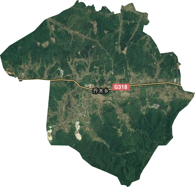 乔木乡卫星图