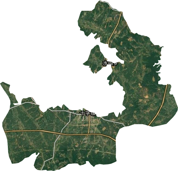 十字镇卫星图