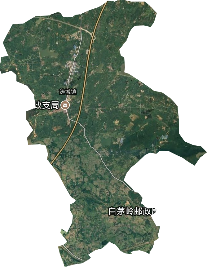 涛城镇卫星图