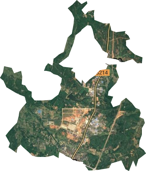 安徽省国营十字铺茶场卫星图