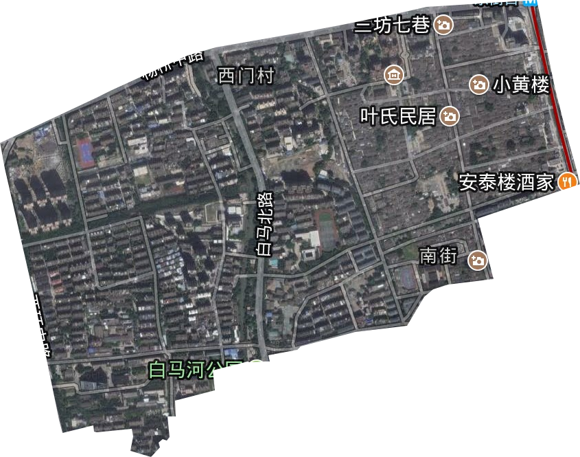 南街街道卫星图