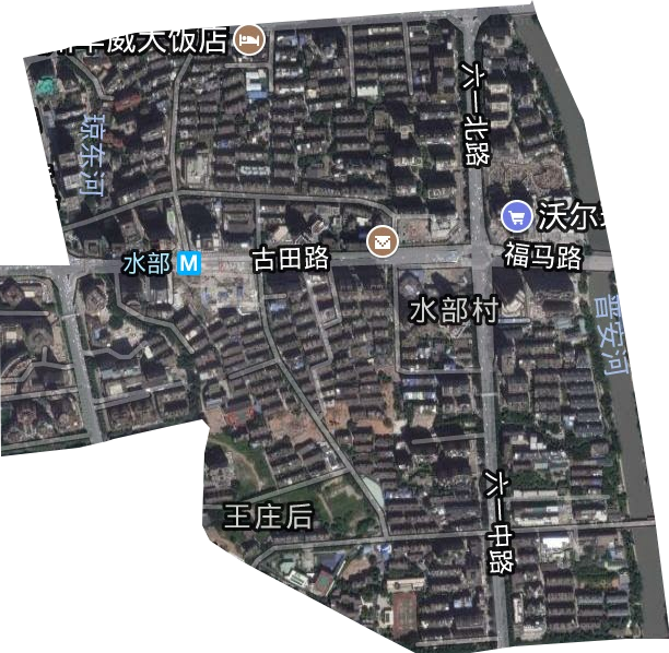 水部街道卫星图