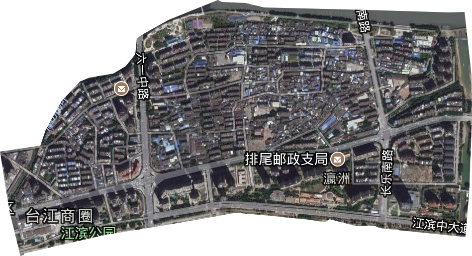 瀛洲街道卫星图