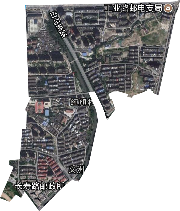 义洲街道卫星图
