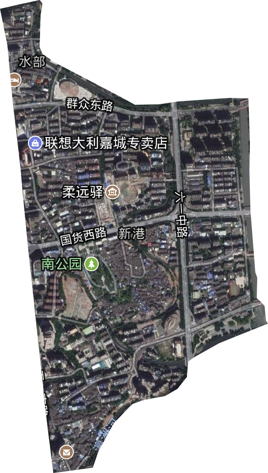 新港街道卫星图