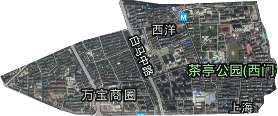 上海街道卫星图