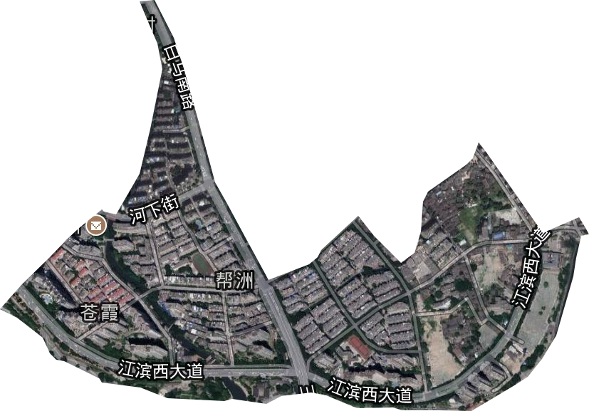 苍霞街道卫星图