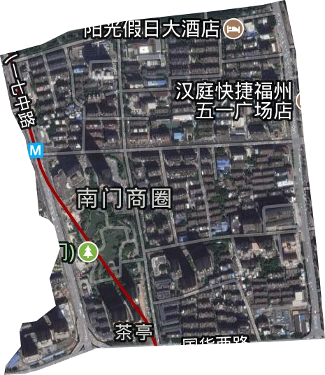 茶亭街道卫星图