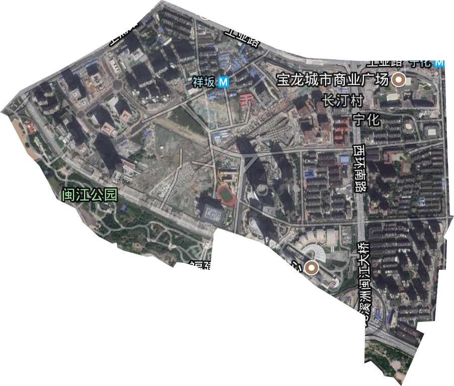 宁化街道卫星图