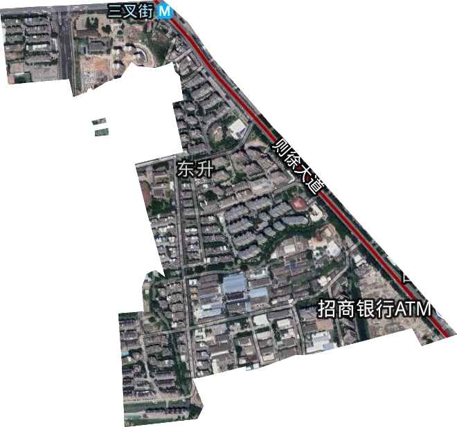 东升街道卫星图