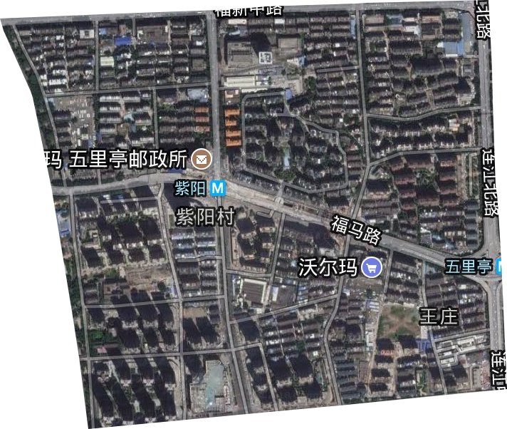 王庄街道卫星图