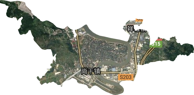 尚干镇卫星图