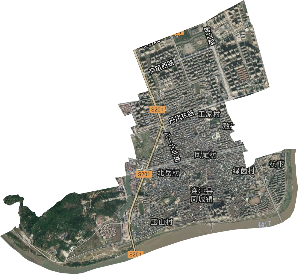 凤城镇卫星图