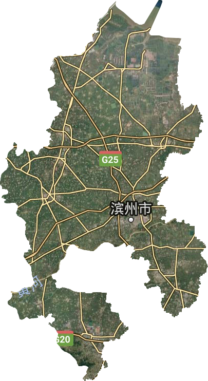 滨州市卫星图