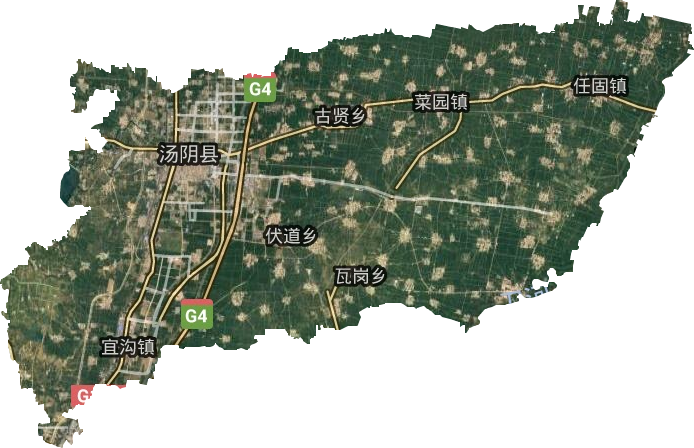 汤阴县卫星图