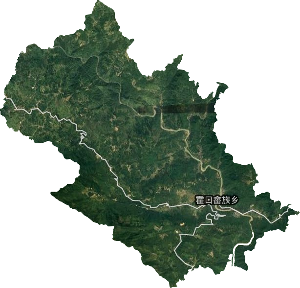 霍口畲族乡卫星图
