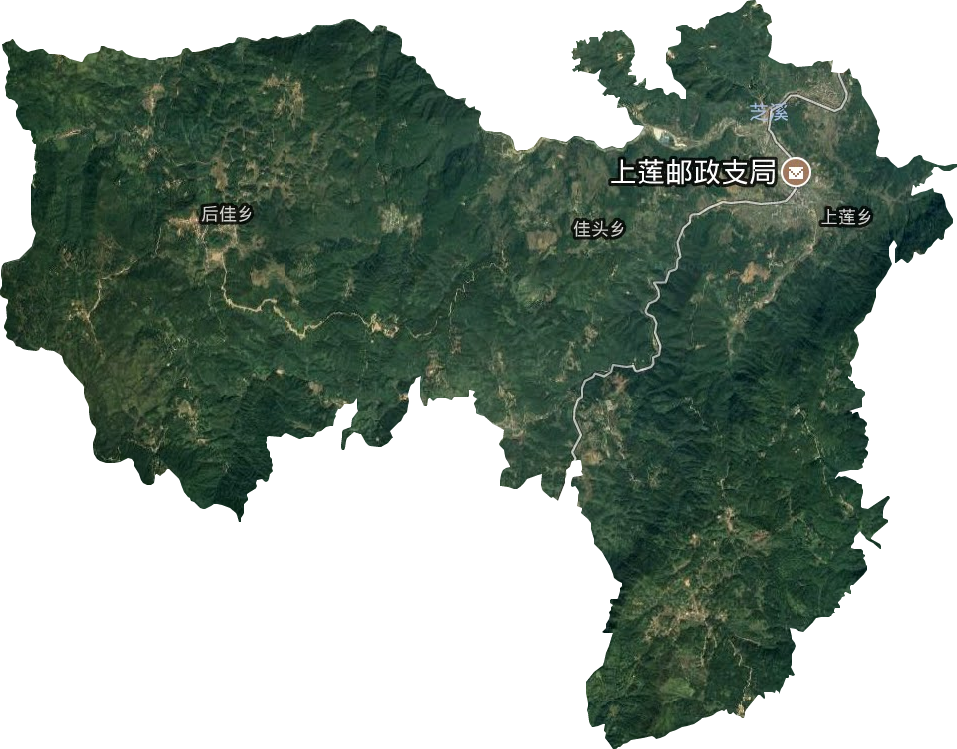 上莲乡卫星图