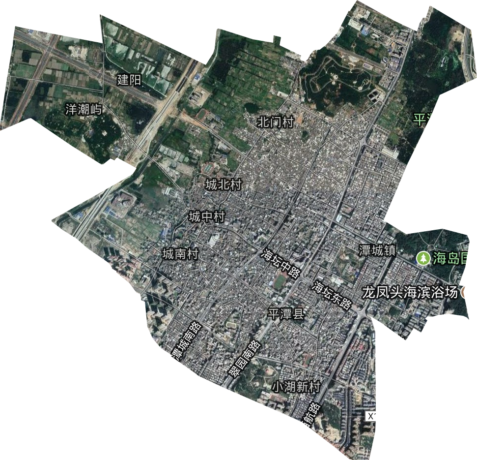 潭城镇卫星图