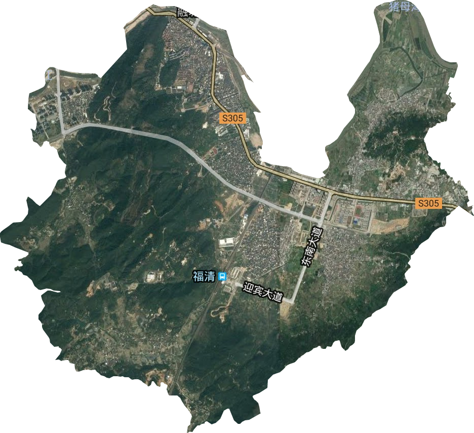 龙江街道卫星图