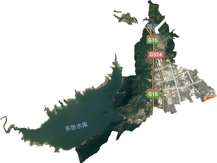 石竹街道卫星图