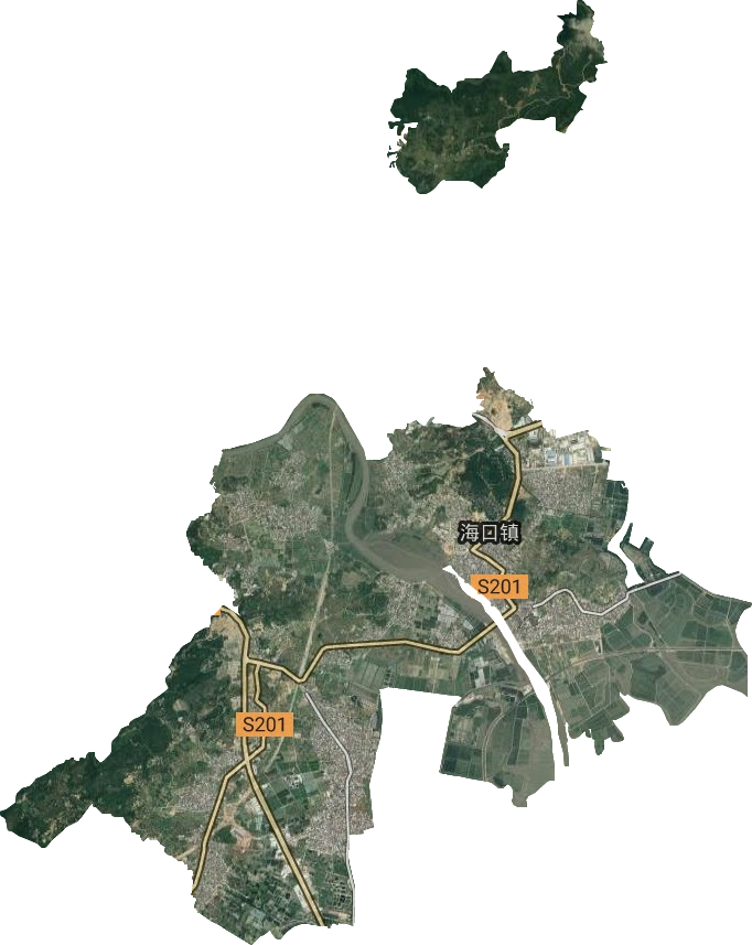 海口镇卫星图
