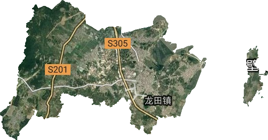 龙田镇卫星图