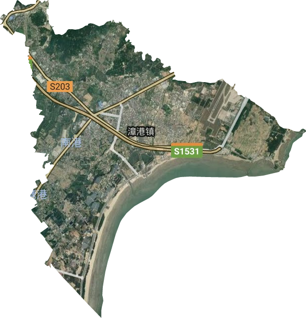 漳港街道卫星图