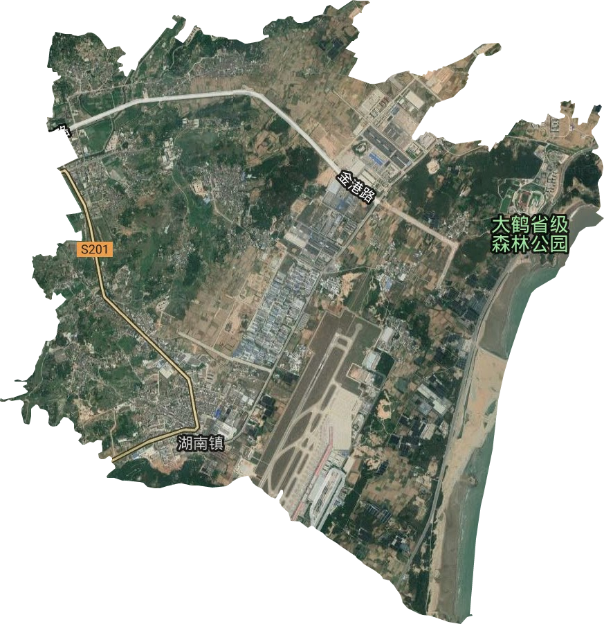湖南镇卫星图