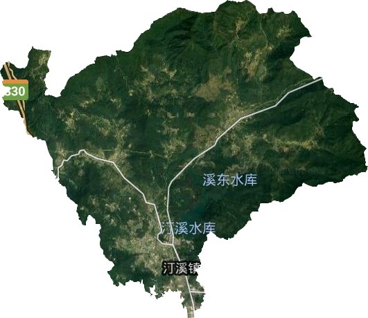 汀溪镇卫星图