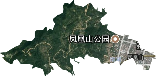 凤凰山街道卫星图