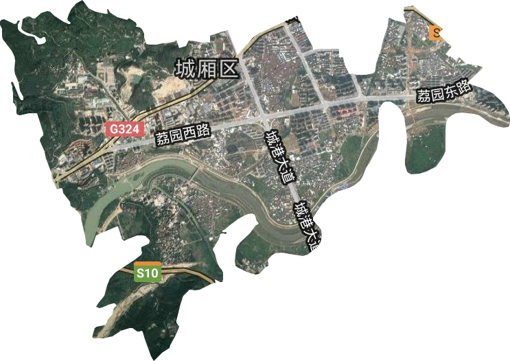霞林街道卫星图