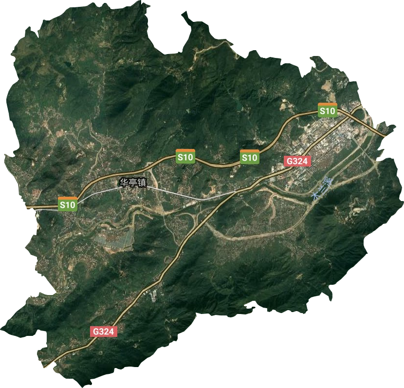 华亭镇卫星图