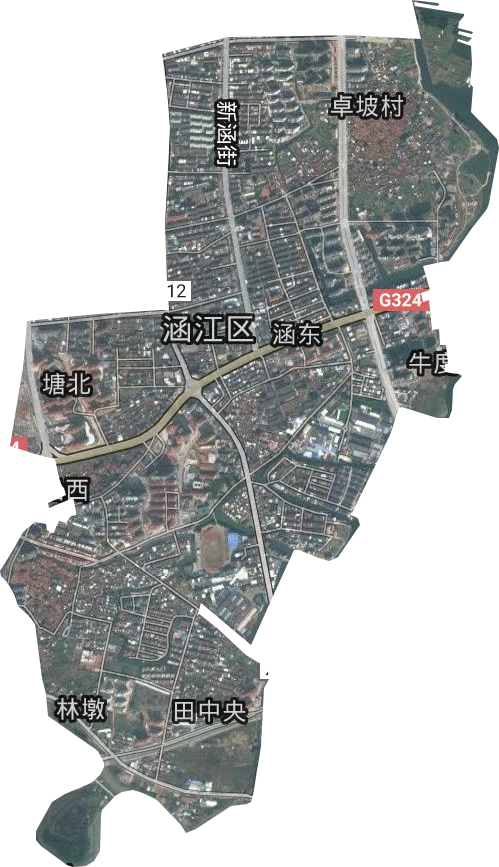涵东街道卫星图