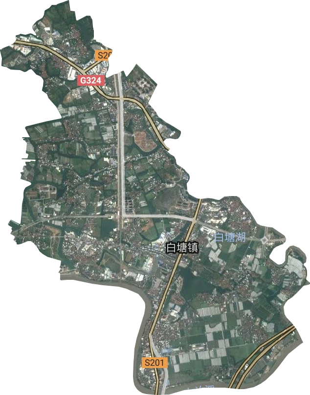 白塘镇卫星图