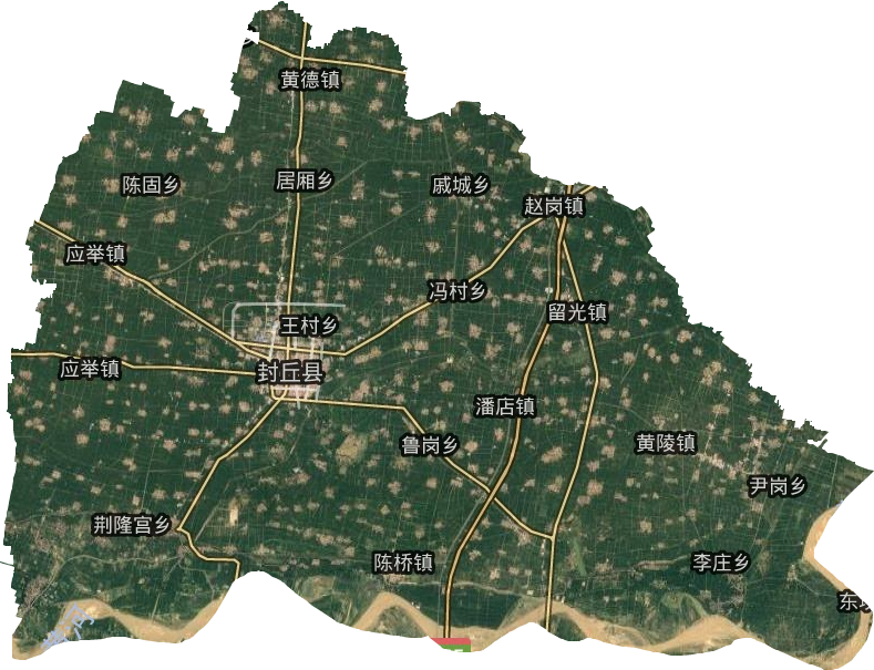 封丘县卫星图