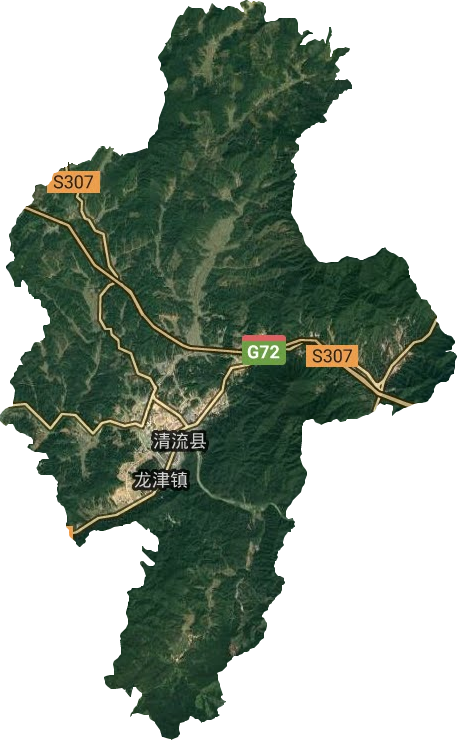 龙津镇卫星图