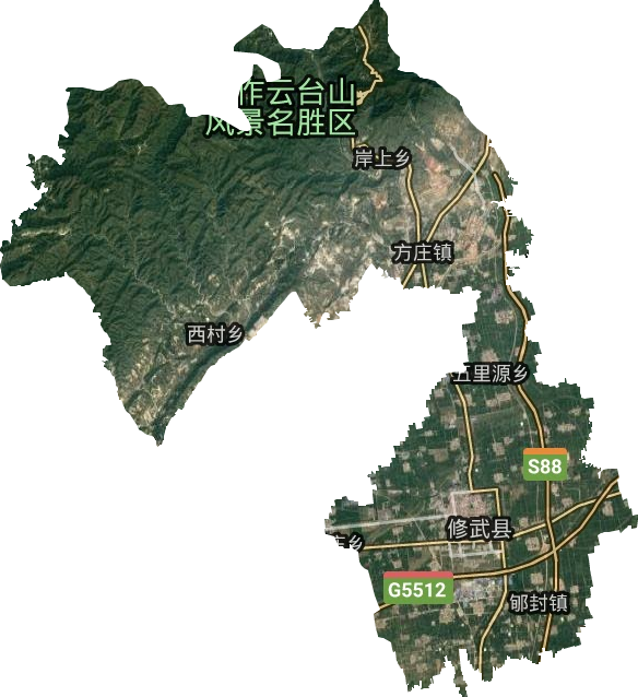 修武县卫星图