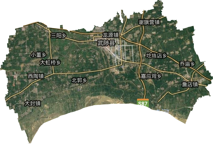 武陟县卫星图