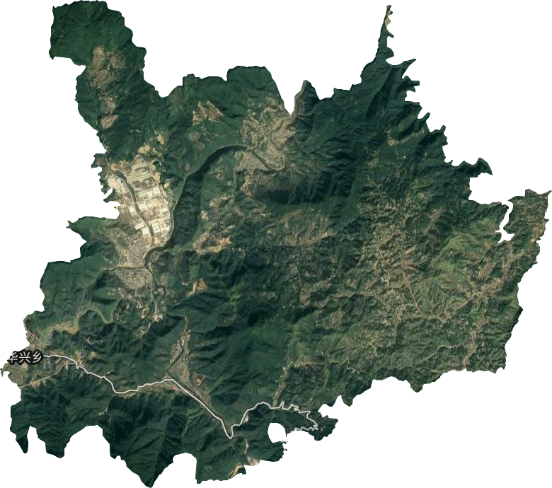华兴乡卫星图