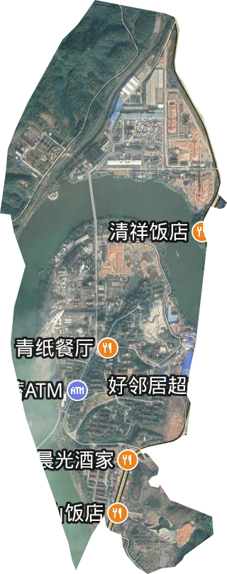 青山纸业工业区卫星图