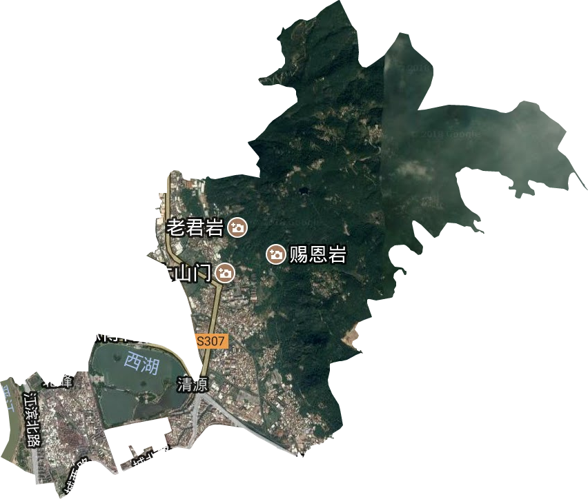 清源街道卫星图