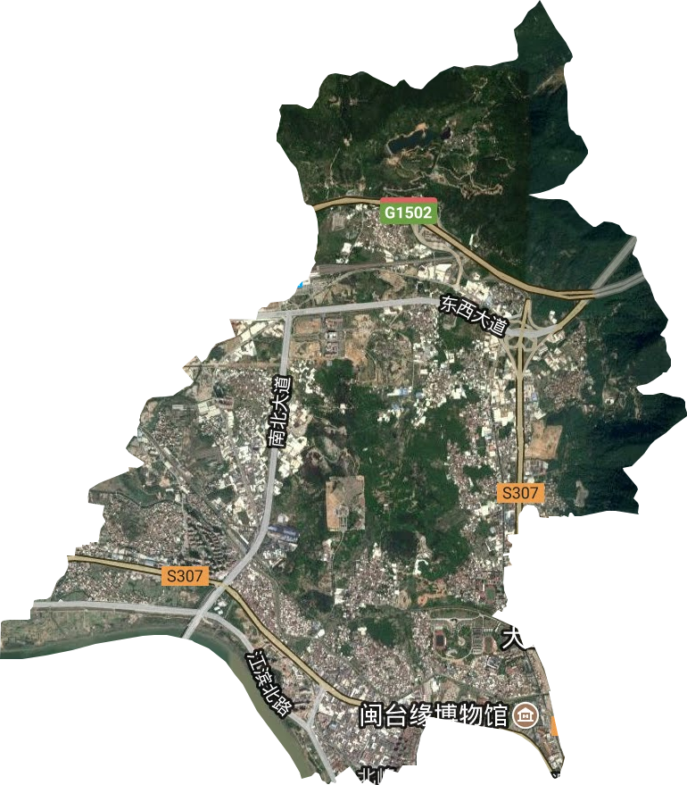北峰街道卫星图