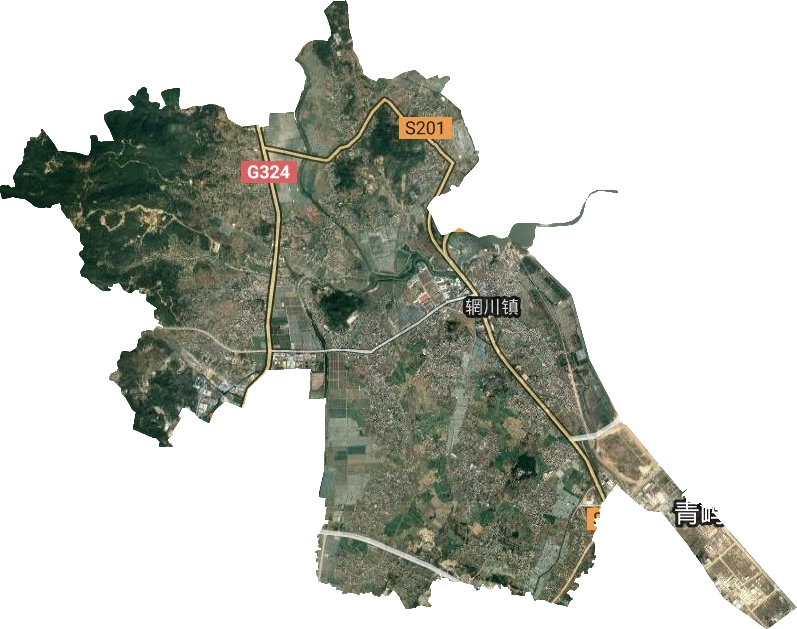 辋川镇卫星图
