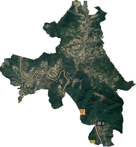 白濑乡卫星图