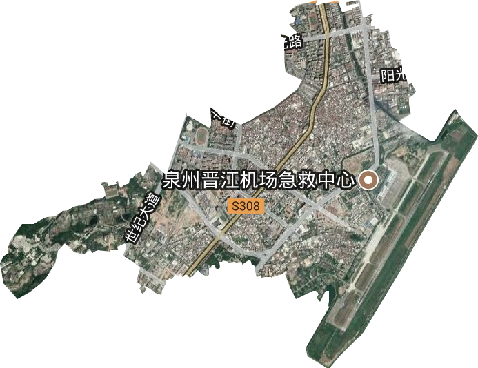 青阳街道卫星图
